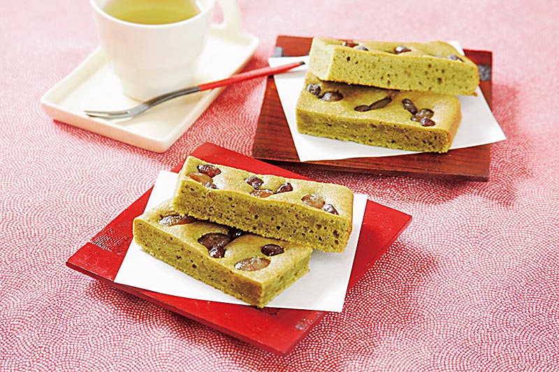 緑茶のスティックケーキ