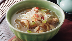 No.304 葛きりと鶏ひき肉の中華スープ